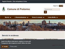 Tablet Screenshot of comune.pralormo.to.it